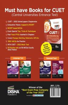 Go To Guide for CUET (UG) Economics/ Business Economics with 2022 Previous Year Questions & 10 Practice Sets 2nd Edition | CUCET | Central Universities Entrance Test | Complete NCERT Coverage with PYQs & Practice Question Bank | MCQs AR MSQs & Passage based Questions |