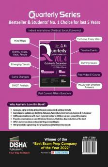 Quarterly Current Affairs 2022 Vol. 4 - October to December for Competitive Exams with Video eCourse 6th Edition | GK - General Knowledge | Civil Services UPSC State PSC CUET SSC Banking Railways CDS NDA CAPF & AFCAT |