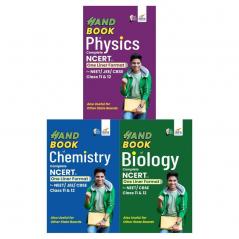 Combo of HandBooks of Physics Chemistry & Biology for NEET| CBSE Class 11 & 12 - Complete NCERT in One Liner Format | Extract of PYQs - Past Year Questions | Powered with Tips | Tricks | Techniques |