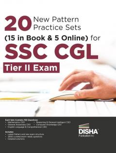 20 New Pattern Practice Sets for SSC CGL Tier II Exam | Odisha Staff Selection Commission Combined Graduate Level | 20 Mock Tests of 150 Questions each |