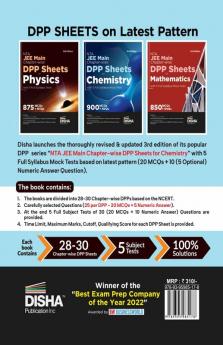 NTA JEE Main Chapter-wise DPP Sheets for Chemsitry with 5 Full Syllabus Tests 3rd Edition