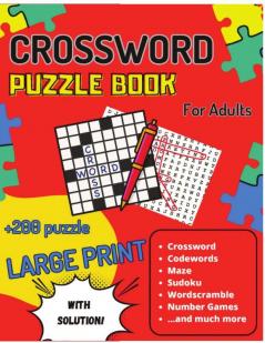 Crossword Puzzle Book for Adults