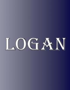 Logan: 100 Pages 8.5 X 11 Personalized Name on Notebook College Ruled Line Paper