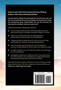 Peak Self-Control: Building Strong Willpower to Accomplish Important Goals: 2 (Peak Productivity)