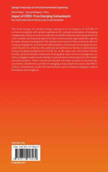 Impact of COVID-19 on Emerging Contaminants