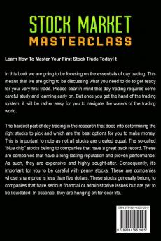 Stock Market For Beginners: STOCK MARKET MASTERCLASS: Make Money Consistently From The Stock Market