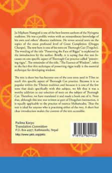 Method of Preserving the Face of Rigpa