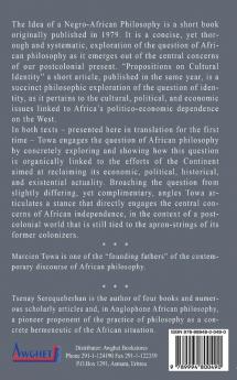 Marcien Towa's African Philosophy: Two Texts