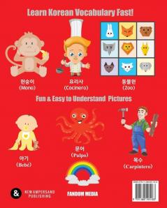 Fun & Easy! Korean - Spanish Picture Dictionary: : Fastest Way to Learn Over 800 Korean Words