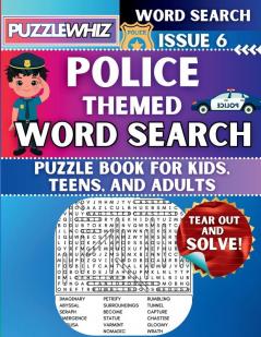 Police - Themed Word Search - Fun & Educational Puzzles for Kids Teens and Adults (Large Print Edition)
