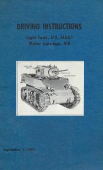 Driving Instructions For The M5 Stuart Light Tank M5A1 Motor Carriage M8
