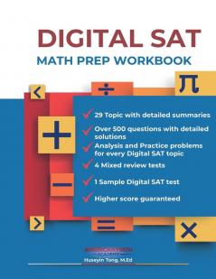 DIGITAL SAT MATH PREP WORKBOOK Ace the Test with Confidence