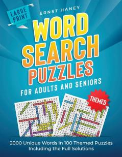 Large Print Themed Word Search Puzzles for Adults and Seniors