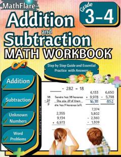 Addition and Subtraction Math Workbook 3rd and 4th Grade