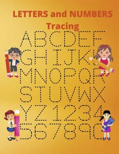 Letters and Numbers Tracing : Workbook for Preschool Kindergarten and Kids Ages 3-7 | ABC Activity Pages | Activity Book for Girls and Boys | Amazing Tracing Letters for Preschool Kindergarten ...