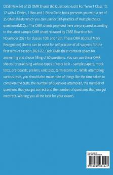 CBSE New Set of 25 OMR Sheets (60 Questions each) For Term 1 Class 10 12 with 4 Circles 1 Box and 1 Extra Circle : Self-practice Sample OMRs for All Subject MCQs Grade 10 12 CBSE Board Exams 2021-22