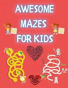 Awesome Mazes for Kids : Funny Mazes | Activity Book for Kids and Adults | Awesome Mazes for Kids with Solutions | Maze Activity Book | Double and Quad Mazes