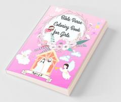 Bible Verse Coloring Book For Girls Ages 4-8: Amazing Christian Coloring Book For Girls 3-5 4-6 6-8 With Inspirational & Motivational Short Psalms For ... Kids Easy To Learn And Pray | Perfect As ...