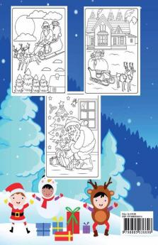 Big Christmas Santa Claus Coloring Book: Beautiful and Simple Pages to Color with Santa for Kids Ages 3-9 Fun books for toddlers Kids Coloring Books Fun Children’s Christmas Gift