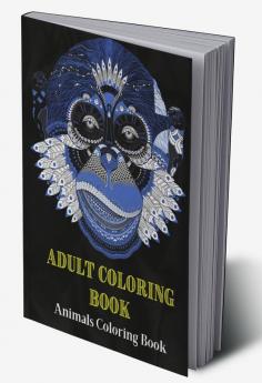 Adult Coloring Book Animals Coloring Book : Animals Mandala Coloring Book