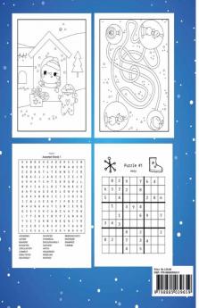 Christmas Activity Book For Kids : Activity Book For Kids Ages 6-8