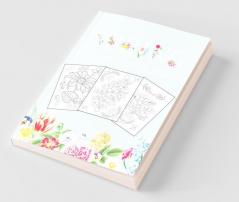 Welcome Spring Flower Coloring Book : Adult Coloring Book with beautiful realistic flowers bouquets floral designs sunflowers roses leaves butterfly spring and summer | Welcome Spring