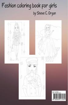 Fashion Coloring Book For Girls : 40 Fun Coloring Pages For Girls Teens And Kids With Gorgeous Beauty Fashion Style