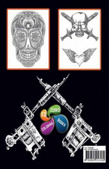 Tattoo coloring book for adults : 65+ Tattoo Designs | Adult Tattoo Coloring Book | 142 pages (8.5x11 inches)