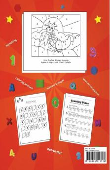 Jumbo - Activity Book For Kids : Best Gift Ever! Workbook For Learning| Color By Number| Dot-To-Dot| Drawing|Trace The Numbers 1-10! Trace The Line | Counting |Find The Missing Part | Drawing Oppos...