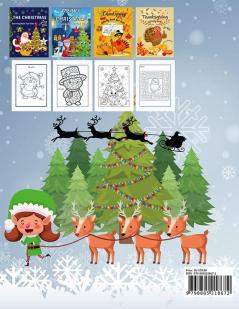 Christmas coloring and activity book for kids : Want to make the holidays perfect and a wonderful gift for your child offer this coloring book and activities.