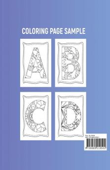 Alphabet Mandala Coloring book