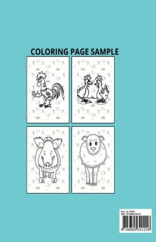 Farm Animals Coloring Book : Learn About Your Favorite Animals | Farm Animals Coloring Set