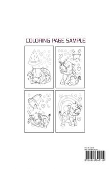 Cows Coloring Book : Cow Drawing Book For Kids Ages 4