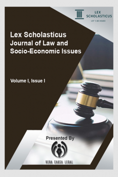 LEX SCHOLASTICUS JOURNAL OF LAW AND SOCIO-ECONOMIC ISSUES : VOLUME I ISSUE I
