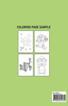 Monkeys Coloring Book For kids : A Beginner’s Guide To Sketching Outlining Shading And Coloring Monkeys