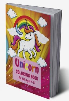 Unicorn coloring book for kids ages 4-8 : Amazing coloring &amp; activity book for kids | Unicorn coloring pages for girls ages 4-8 | Kids Coloring Book Gift