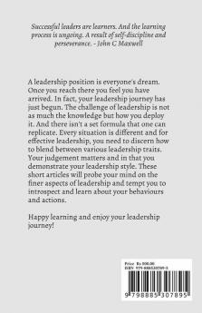 Leadership Conversations : A Compilation Of Perspectives On Leadership For Readers To Introspect Upon