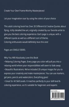 Be A Pilot Upon Thoughts Never Let Thoughts As A Pilot Upon You : COLORING BOOK FOR ADULTS