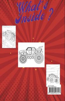 Monster Truck Coloring Book for Kids : Over 49 Coloring Pages with Fun and Amazing Trucks for Boys and Girls of All Ages