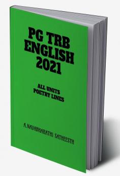 PG TRB ENGLISH ALL UNITS POETRY LINES 2021