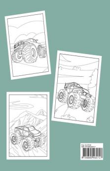 Monster Truck Coloring Book : Fun And Interactive Coloring Book For Kids With Over 80 Designs of Monster Trucks