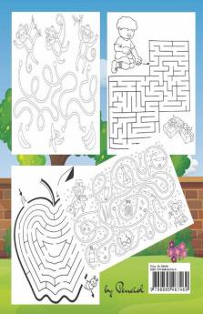 Challenging Mazes For Kids Ages 4-8 : Maze Activity Book 4-6 6-8 - Brain Bending Puzzles