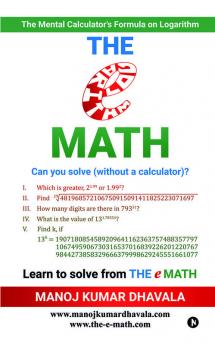 THE e MATH : The Mental Calculator's Formula on Logarithm