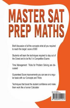 Master Sat Prep Maths : Best Book For Sat Covering All Basics Needed