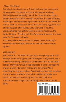 The Pride Of Belongingness: Through The Life Of Sambhaji