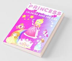 Princess Coloring Book For Kids: Amazing Coloring Book For Girls 4-8