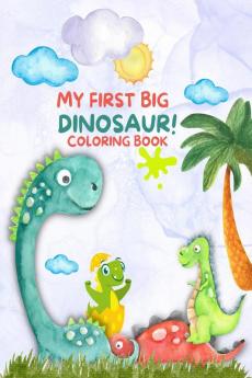 Dino-Saurus Coloring Book For Kids: The best dinosaurs coloring  pages &amp; connect the dots  activities with preset colored backgrounds