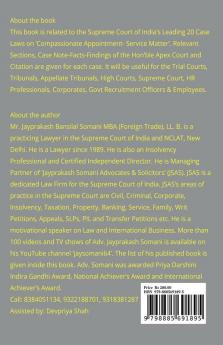 Compassionate Appointment- Service Matters- Supreme Court’S Latest Leading Case Laws : Case Notes- Facts- Findings Of Apex Court Judges And Citations