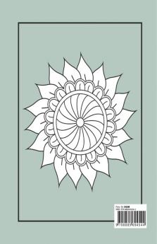 Coloring Book for Seniors : Big Print Mandala Design Flower Patterns