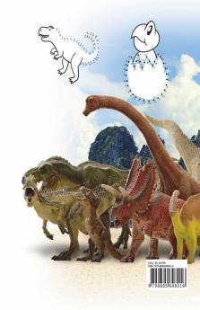 Dot To Dot Dinosaurs : Activity Book For Kids 4-8 Years Big And Clear Image To Join The Dots And Color The Dinosaurs